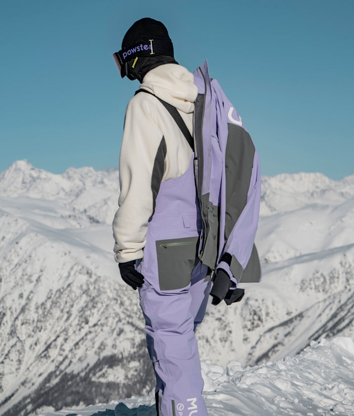 Powster Dermizax [MUZ] Snowboard Bibs | Powsterstudios S / Purple