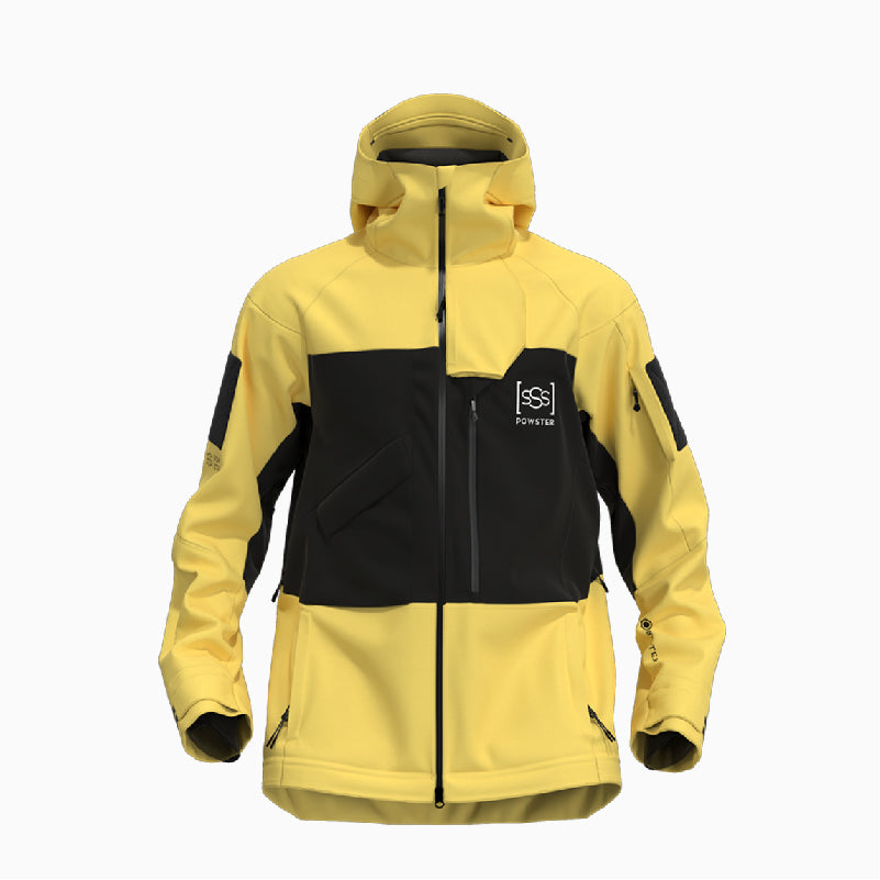 Vanguard 스키 재킷 단열 밀랍 노란색 및 검정색