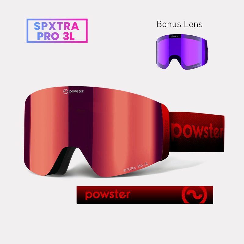 Powster SPYTRA ゴーグル 交換レンズ付き 紫&オレンジ両レンズ付き Amazon | [OutdoorMaster] スキーゴーグル 両層レンズ ダブル