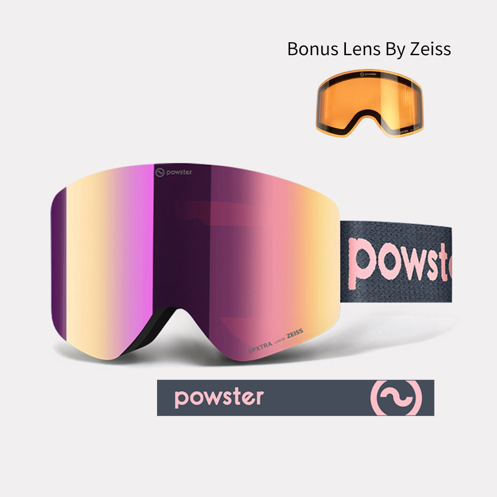 Powster アステロイド ZEISS ボーナスレンズ スキーゴーグル