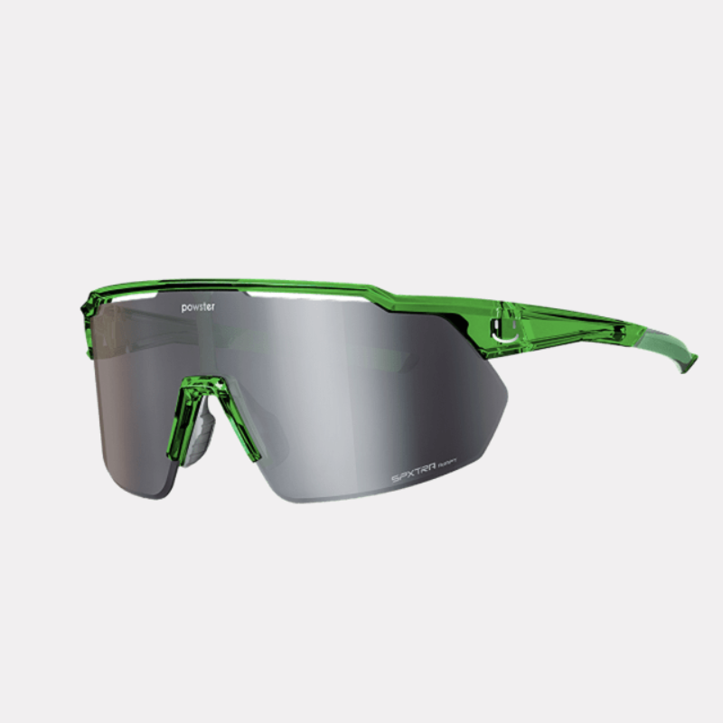 Tidal TT Photochromic Sports Glasses Titanium Silver (Transparent Green Frame)