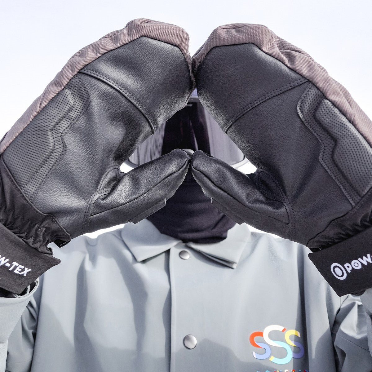 ski gloves with goggle wiper SSS Ski Gloves Volcanic Ash / M/L