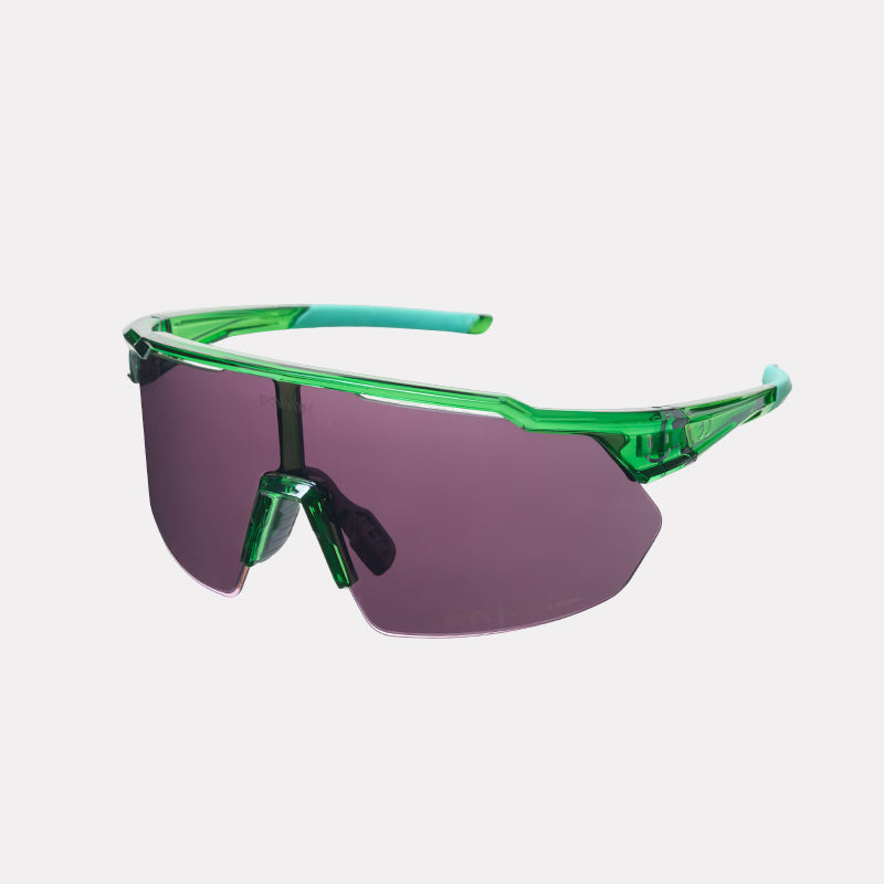 Tidal TT Gradient Photochromic Sports Glasses Transparent Green Frame