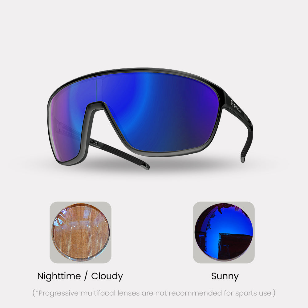 Halo Prescription Photochromic Sport Glasses