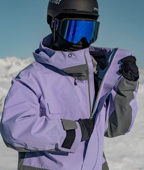 Dermizax [MUZ] Veste de Ski Stretch 3L Violet Imperméable
